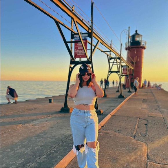 Wild fable super high rise baggy jeans distressed new - Picture 4 of 7